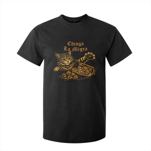 Chinga La Migra T Shirt For Kid Retro Protest Subtle FDT Cat Meme TS10 Black Print Your Wear