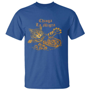 Chinga La Migra T Shirt Retro Protest Subtle FDT Cat Meme TS10 Royal Blue Print Your Wear