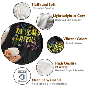 18 Years Later 18th Birthday Throw Blanket Eighteen Party Funny Meme TS10 Print Your Wear