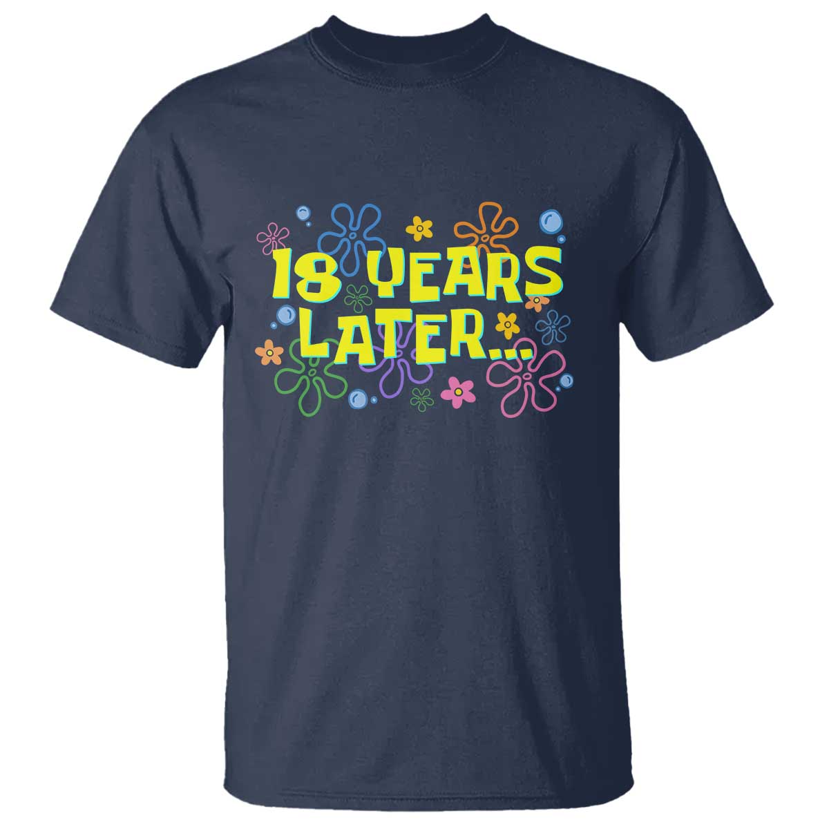 18 Years Later 18th Birthday T Shirt Eighteen Party Funny Meme TS10 Navy Print Your Wear