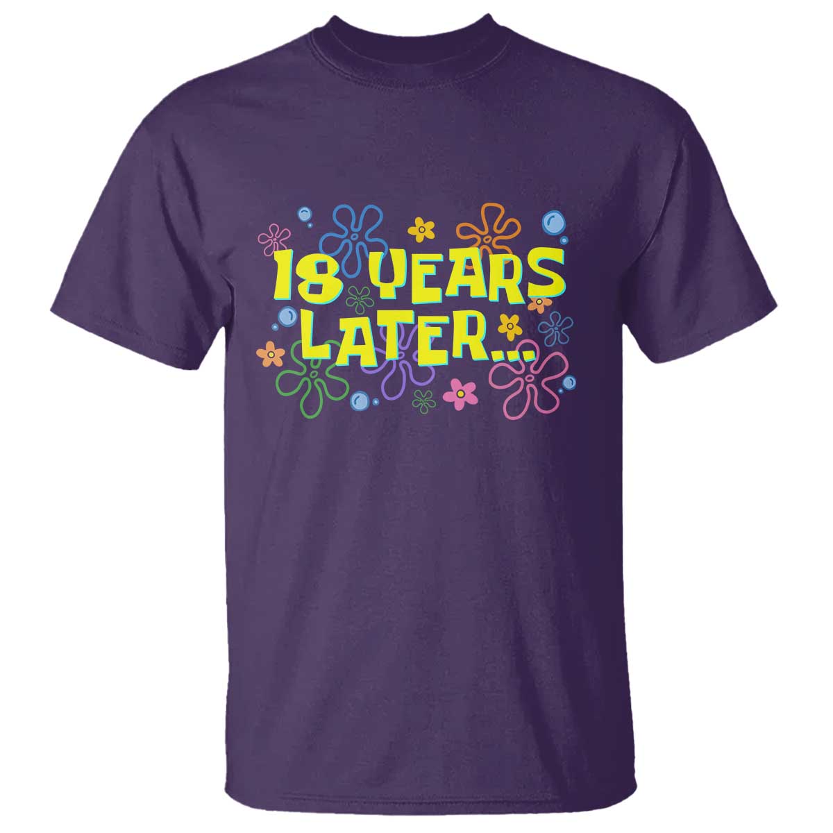 18 Years Later 18th Birthday T Shirt Eighteen Party Funny Meme TS10 Purple Print Your Wear