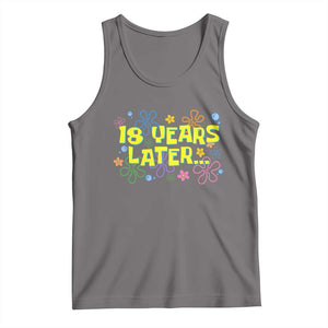 18 Years Later 18th Birthday Tank Top Eighteen Party Funny Meme TS10 Deep Heather Print Your Wear