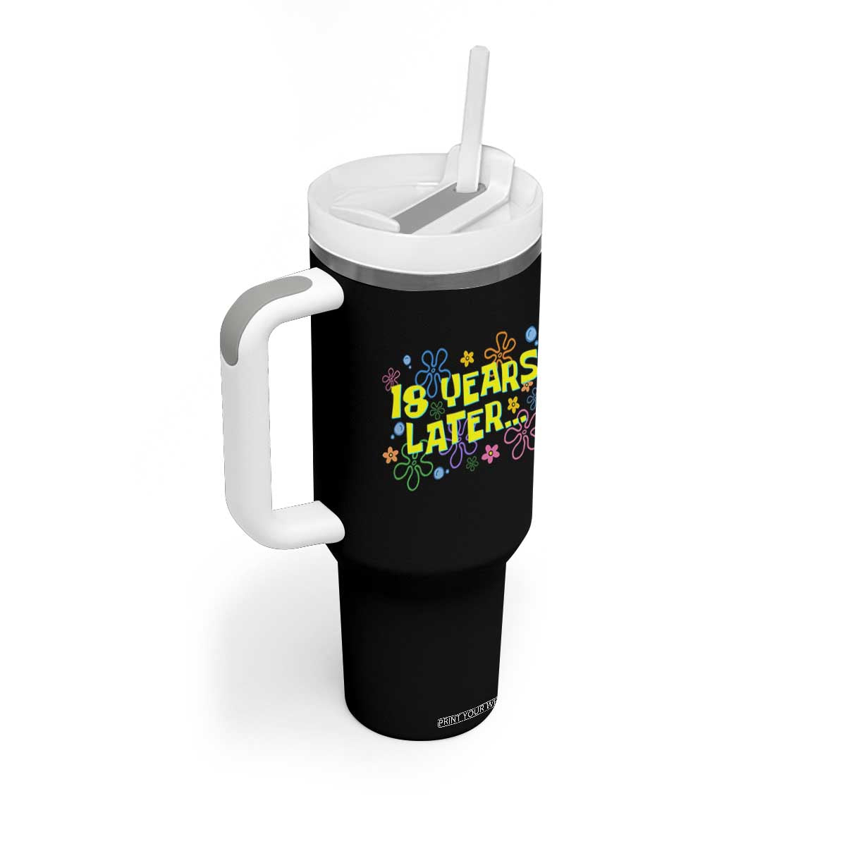 18 Years Later 18th Birthday Tumbler With Handle Eighteen Party Funny Meme TS10 Print Your Wear