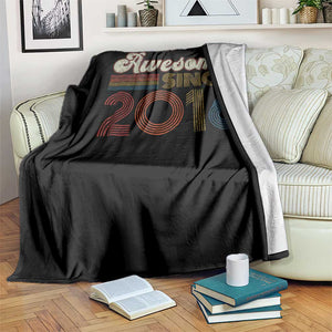 Awesome Since 2016 Throw Blanket 10yr Bday Son Boy Funny 10th 10 Year Old Birthday TS10 Print Your Wear
