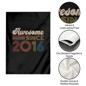 Awesome Since 2016 Garden Flag 10yr Bday Son Boy Funny 10th 10 Year Old Birthday TS10 Print Your Wear