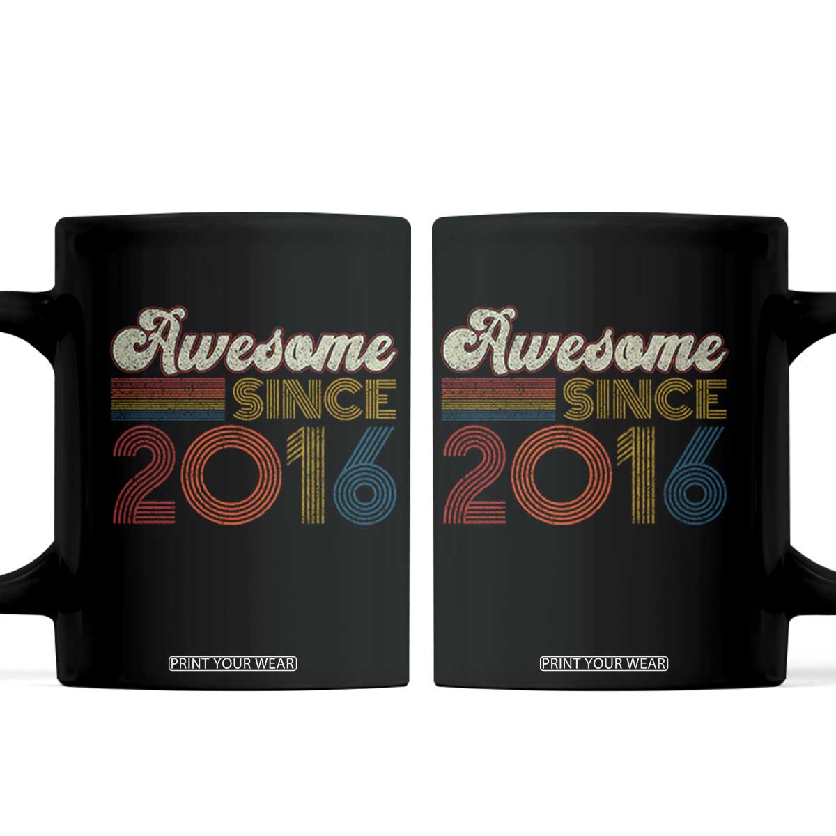 Awesome Since 2016 Coffee Mug 10yr Bday Son Boy Funny 10th 10 Year Old Birthday TS10 Black Print Your Wear