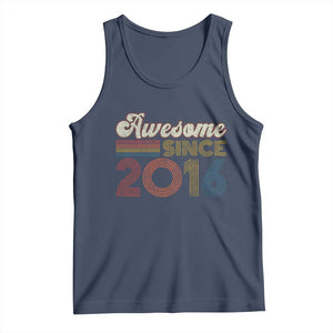 Awesome Since 2016 Tank Top 10yr Bday Son Boy Funny 10th 10 Year Old Birthday TS10 Navy Print Your Wear