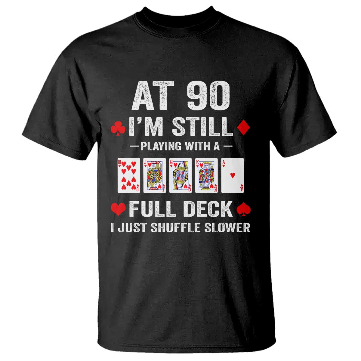 Funny 90th Birthday T Shirt Funny 90 Year Old Cards TS10 Black Print Your Wear