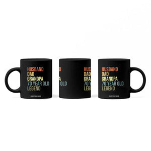 70th Birthday Coffee Mug Husband Dad Grandpa 70 Year Old Legend TS10 Print Your Wear