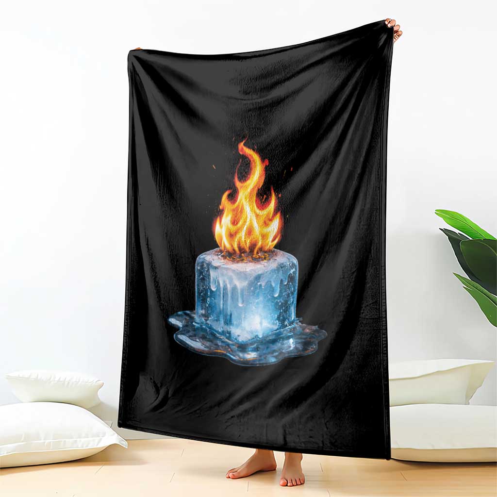 Subtle Anti Ice Throw Blanket Ice Melting Satire Political Humor TS10 Print Your Wear