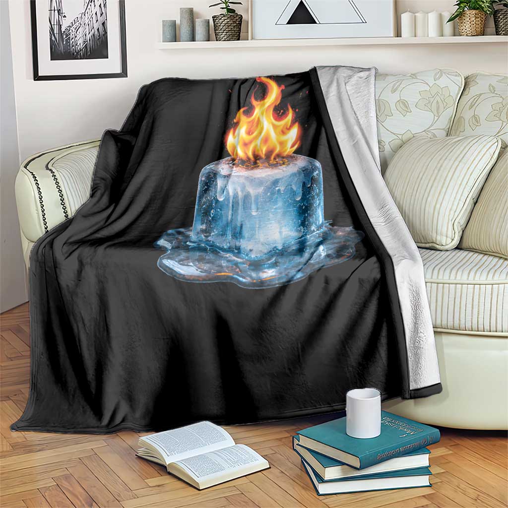 Subtle Anti Ice Throw Blanket Ice Melting Satire Political Humor TS10 Print Your Wear