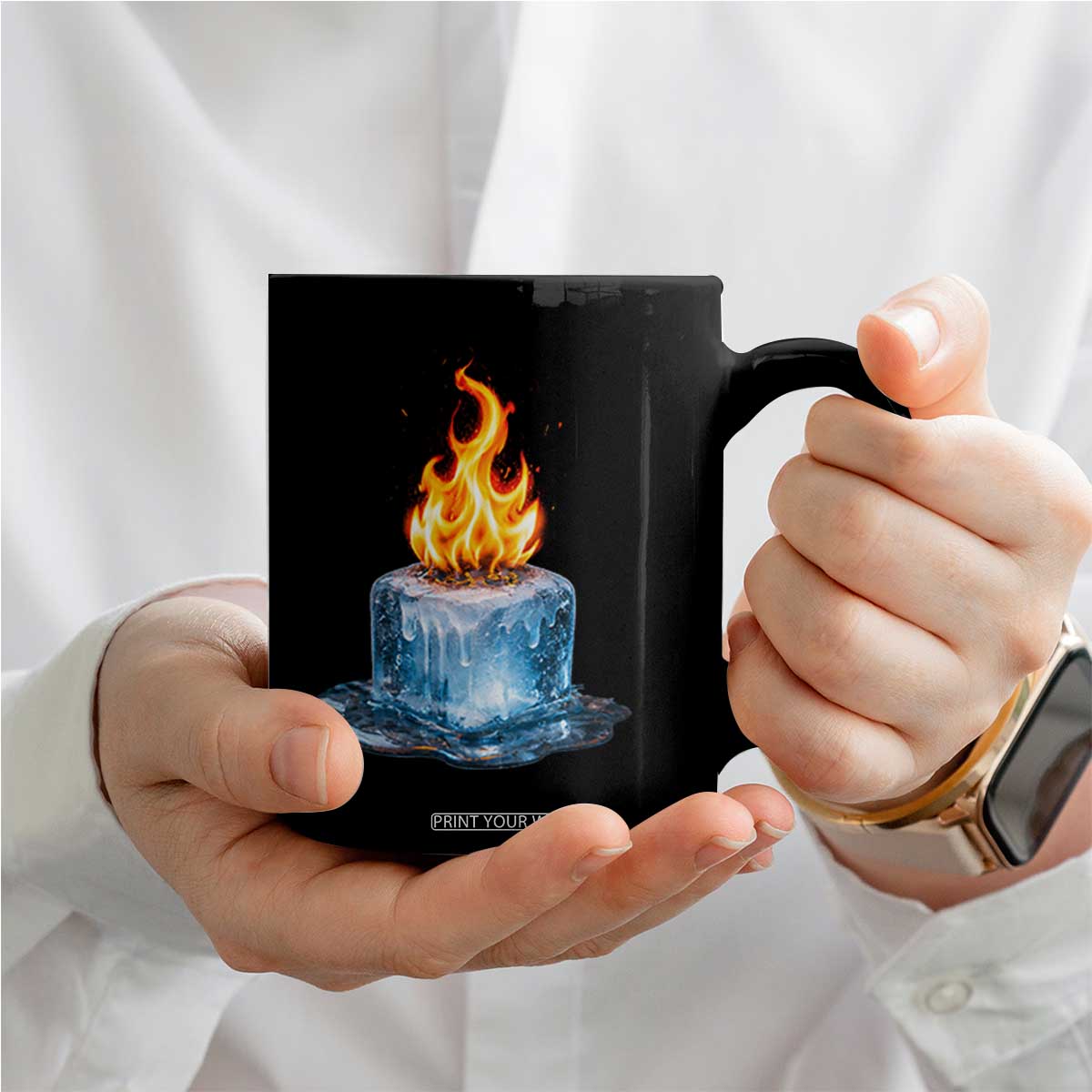Subtle Anti Ice Coffee Mug Ice Melting Satire Political Humor TS10 Print Your Wear
