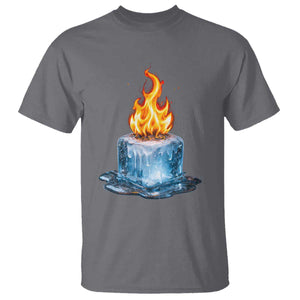 Subtle Anti Ice T Shirt Ice Melting Satire Political Humor TS10 Charcoal Print Your Wear