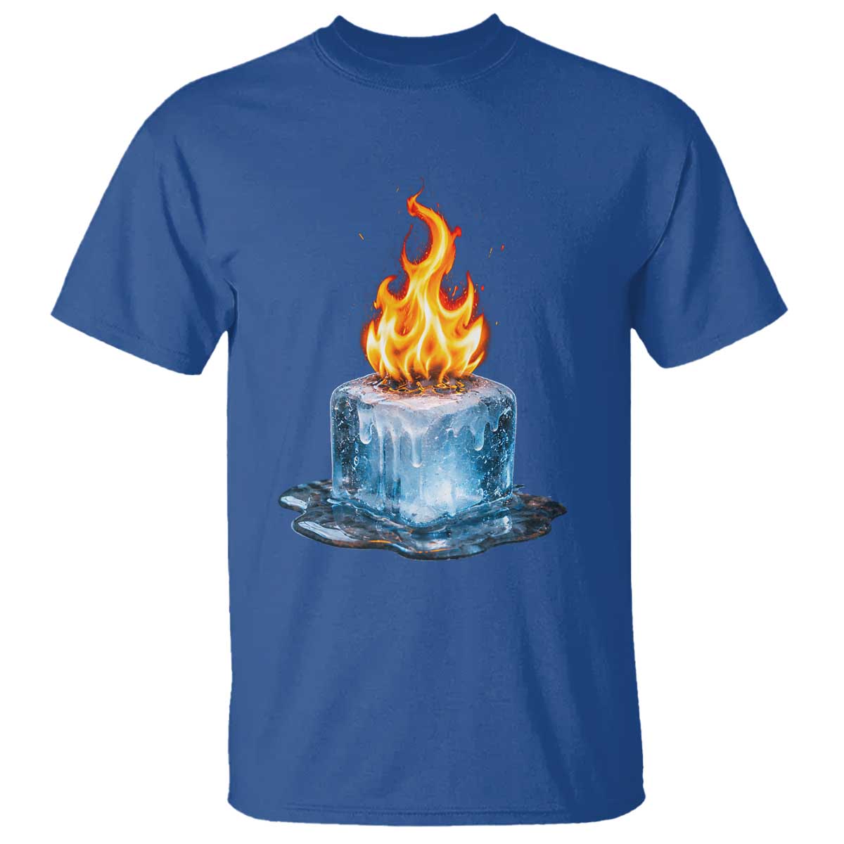 Subtle Anti Ice T Shirt Ice Melting Satire Political Humor TS10 Royal Blue Print Your Wear