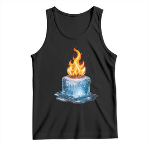 Subtle Anti Ice Tank Top Ice Melting Satire Political Humor TS10 Black Print Your Wear