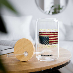 None of This Is Normal Glass Can Retro Upside Down American Flag TS10 Print Your Wear