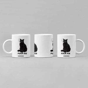 Fck Ice Smoking Cat Coffee Mug Subtle FDT Black Cat Meme TS10 Print Your Wear