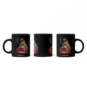 Funny Smoking Cat Meme Coffee Mug Vintage Graphic Cigarette Kitty Beer Cat Lover TS10 Print Your Wear