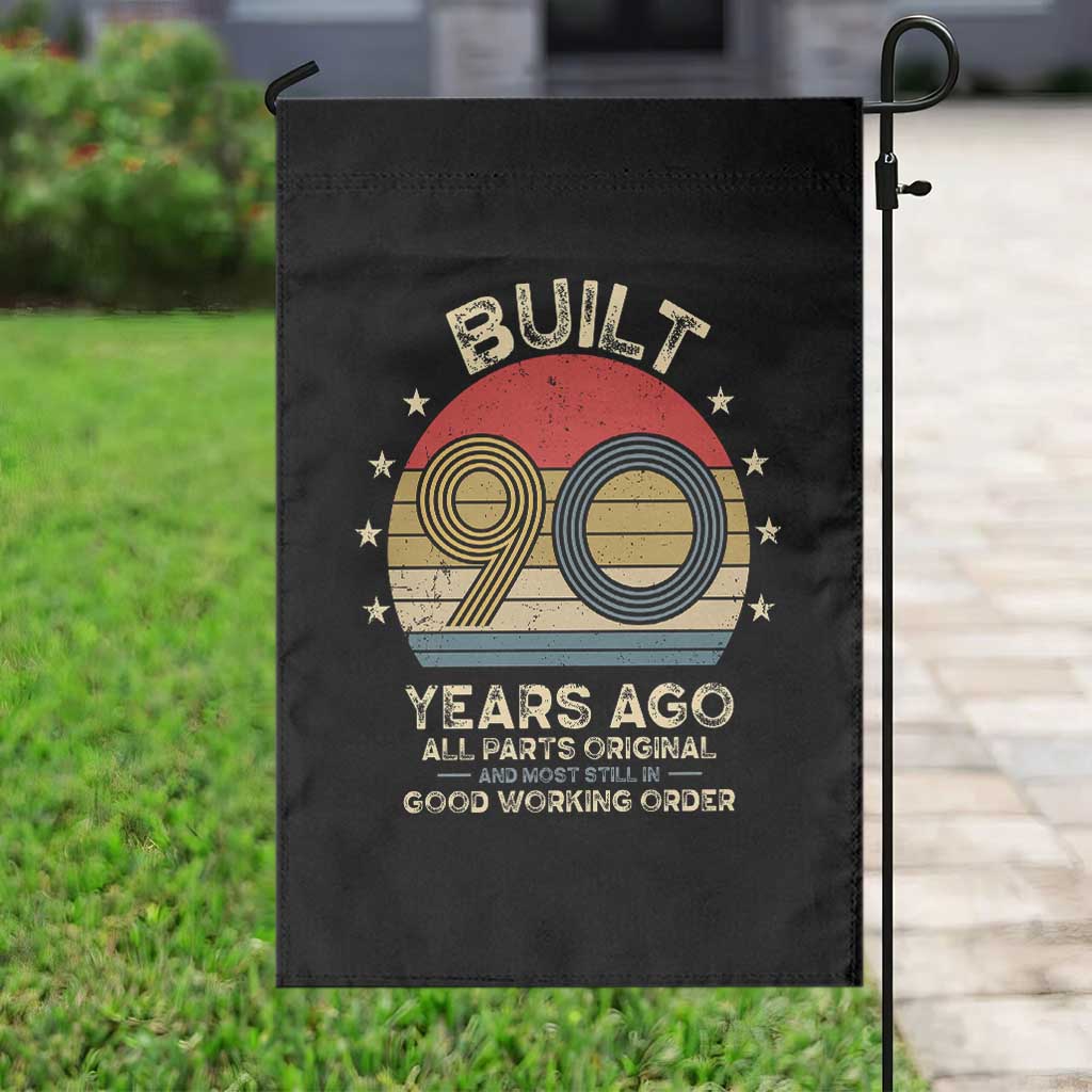 Funny 90th Birthday Garden Flag Vintage Retro Built 90 Years Ago TS10 Print Your Wear