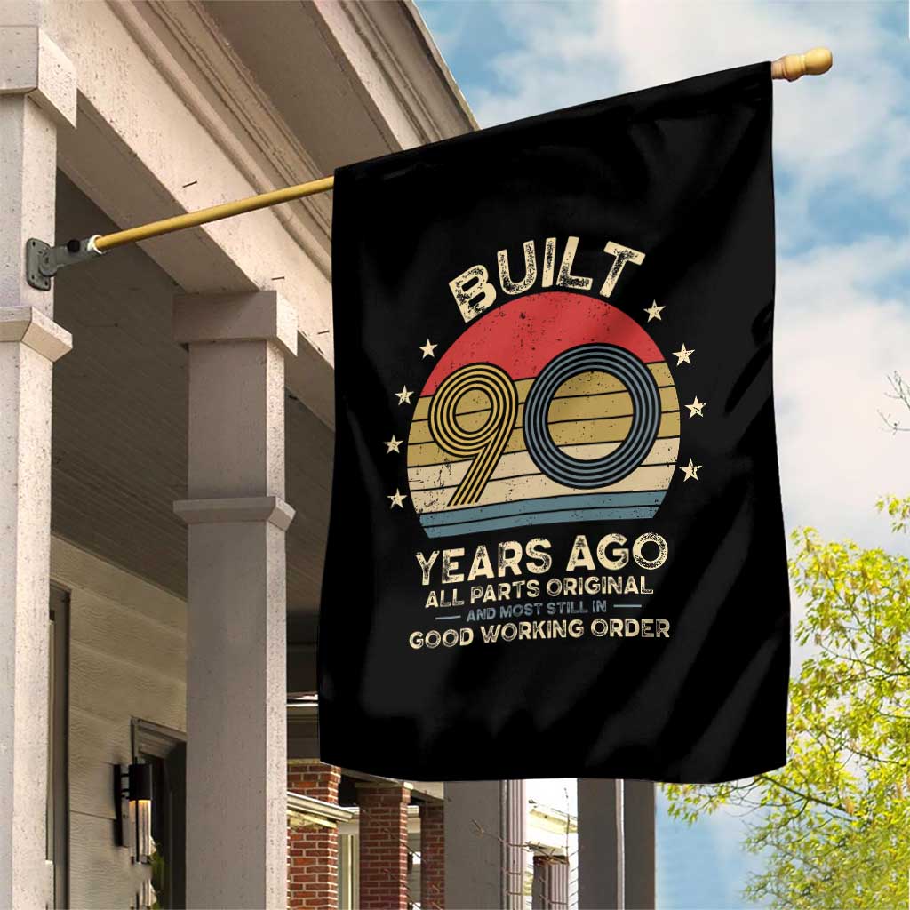 Funny 90th Birthday Garden Flag Vintage Retro Built 90 Years Ago TS10 Print Your Wear