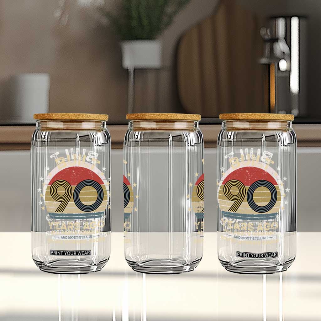 Funny 90th Birthday Glass Can Vintage Retro Built 90 Years Ago TS10 Print Your Wear