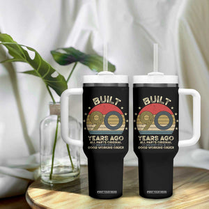 Funny 90th Birthday Tumbler With Handle Vintage Retro Built 90 Years Ago TS10 Print Your Wear