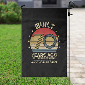 Funny 70th Birthday Garden Flag Vintage Retro Built 70 Years Ago TS10 Print Your Wear