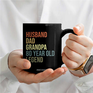 80th Birthday Coffee Mug Husband Dad Grandpa 80 Year Old Legend TS10 Print Your Wear