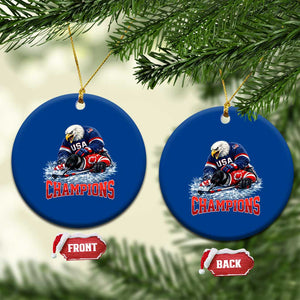 USA Ice Hockey Ceramic Ornament Eagle Dominates Canada 2026 Hockey Champions TS10 1pc Blue Print Your Wear
