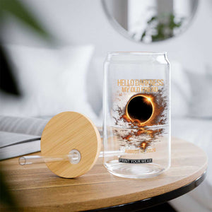 Solar Eclipse 2026 Glass Can Hello Darkness 12 August 2026 Totality Gift TS10 Print Your Wear
