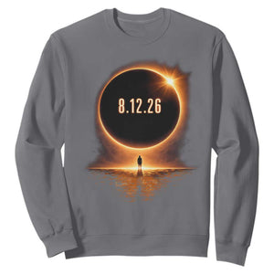 Total Solar Eclipse 2026 Sweatshirt August 12th Totality Gift TS10 Charcoal Print Your Wear