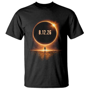 Total Solar Eclipse 2026 T Shirt August 12th Totality Gift TS10 Black Print Your Wear