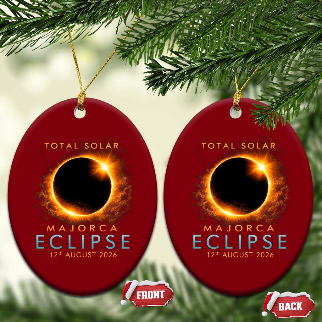 Total Solar Eclipse Ceramic Ornament 12th August 2026 Majorca Totality TS10 Print Your Wear