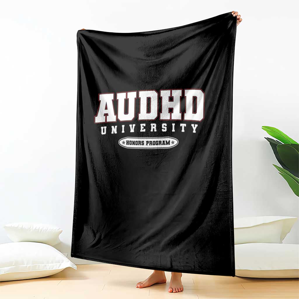 AUDHD Throw Blanket Neurodivergent ADHD Autism Awareness Neurotypical Gift TS10 Print Your Wear