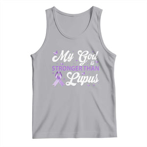 My God Is Bigger Than Lupus Tank Top Purple Ribbon TS10 Athletic Heather Print Your Wear