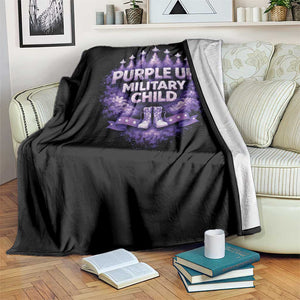 Purple Up Military Child Throw Blanket Proud Military Kid TS10 Print Your Wear