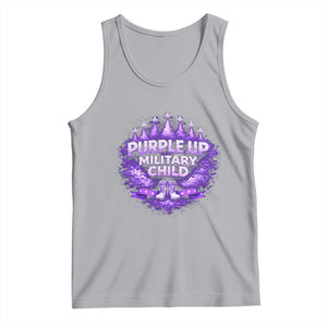 Purple Up Military Child Tank Top Proud Military Kid TS10 Athletic Heather Print Your Wear