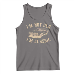 Funny Car Graphic Tank Top Vintage I'm Not Old I'm Classic TS10 Deep Heather Print Your Wear