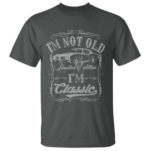 Funny Classic Car Guy T Shirt Vintage I'm Not Old I'm Classic TS10 Dark Heather Print Your Wear
