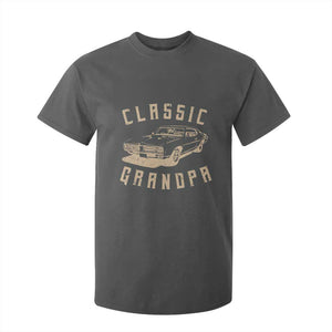 Funny Grandpa Classic Car Graphic T Shirt For Kid TS10 Dark Heather Print Your Wear