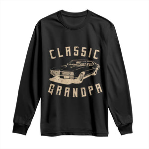 Funny Grandpa Classic Car Graphic Long Sleeve Shirt TS10 Black Print Your Wear