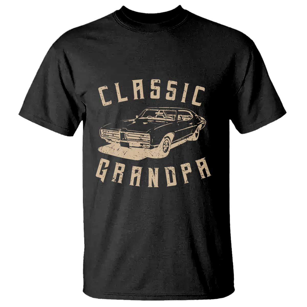 Funny Grandpa Classic Car Graphic T Shirt TS10 Black Print Your Wear
