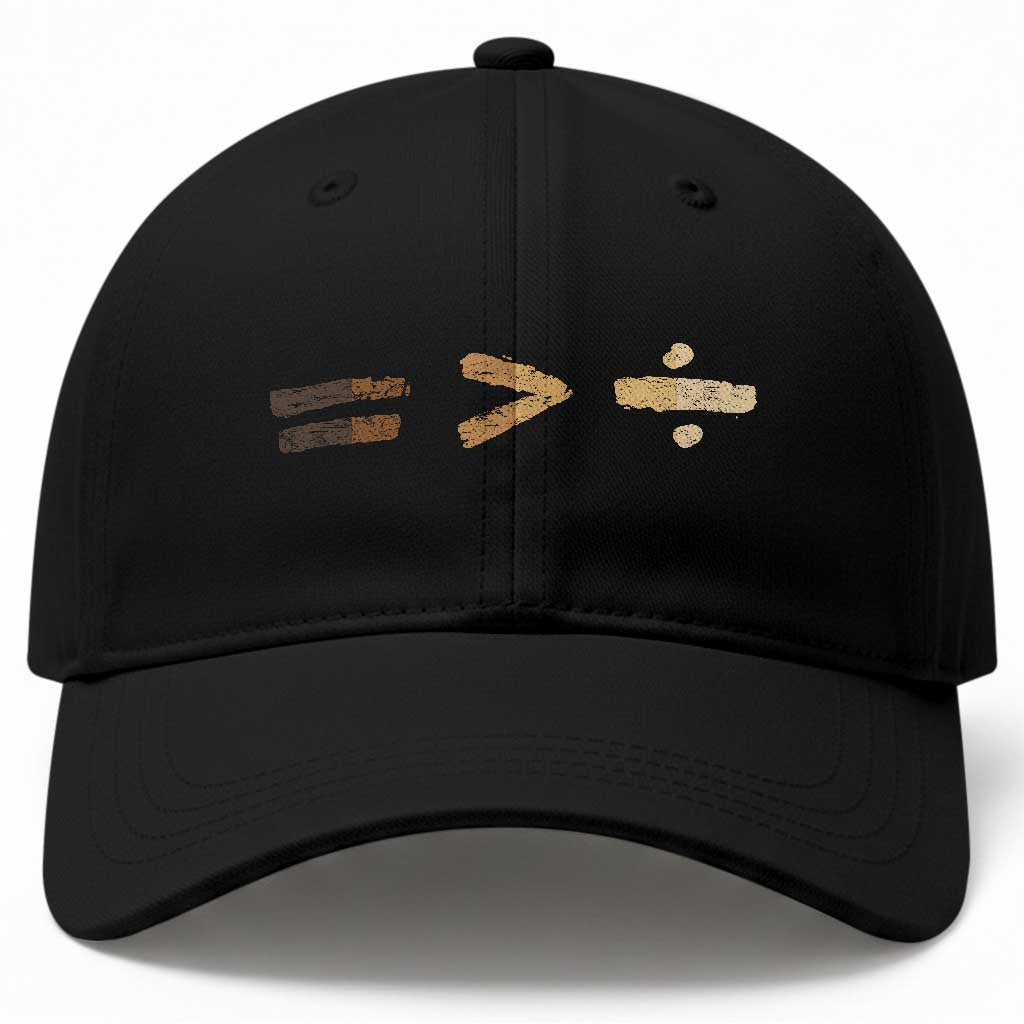 Equality Is Better than Division Baseball Cap Equal Rights Math Symbol TS10 Print Your Wear