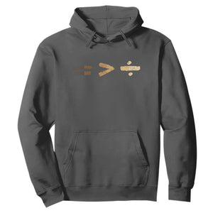 Equality Is Better than Division Hoodie Equal Rights Math Symbol TS10 Dark Heather Print Your Wear
