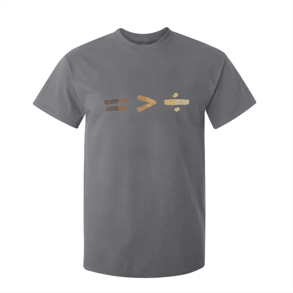Equality Is Better than Division T Shirt For Kid Equal Rights Math Symbol TS10 Charcoal Print Your Wear