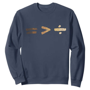 Equality Is Better than Division Sweatshirt Equal Rights Math Symbol TS10 Navy Print Your Wear