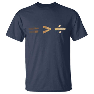 Equality Is Better than Division T Shirt Equal Rights Math Symbol TS10 Navy Print Your Wear