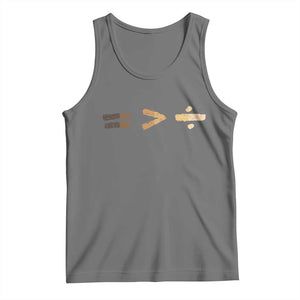 Equality Is Better than Division Tank Top Equal Rights Math Symbol TS10 Black Heather Print Your Wear