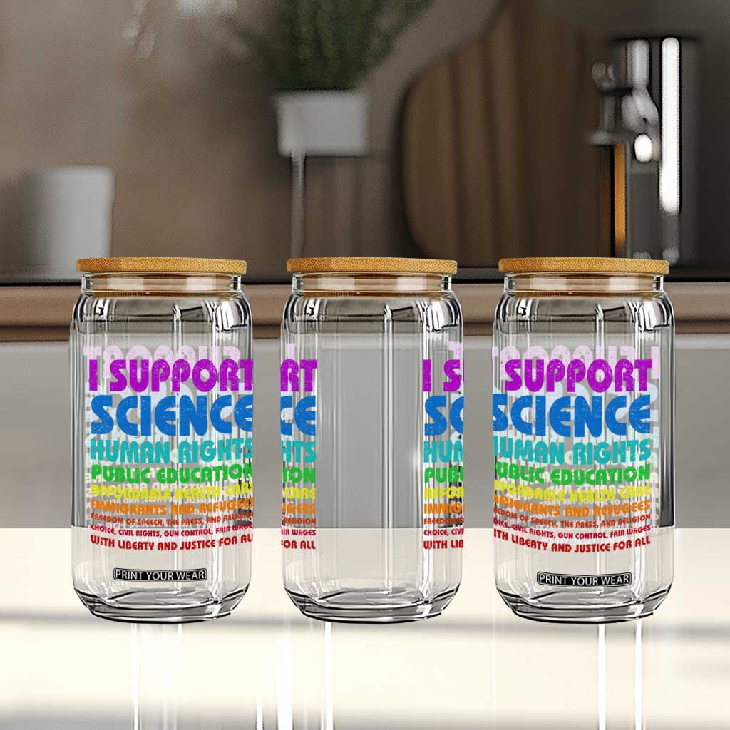 I Support Progressive Liberal Democratic Causes Protest Glass Can TS10 Print Your Wear