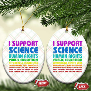 I Support Progressive Liberal Democratic Causes Protest Ceramic Ornament TS10 Print Your Wear